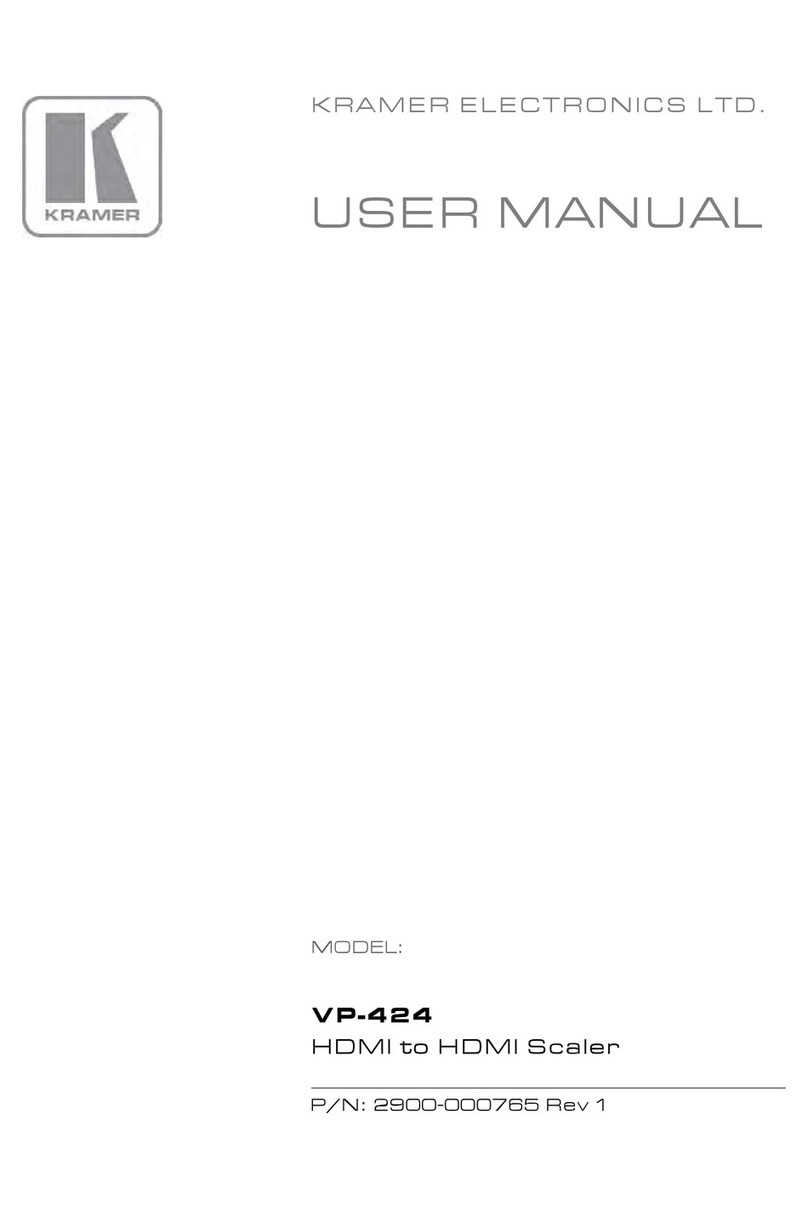 Kramer VP-424 User manual Kramer VP-424 User manual