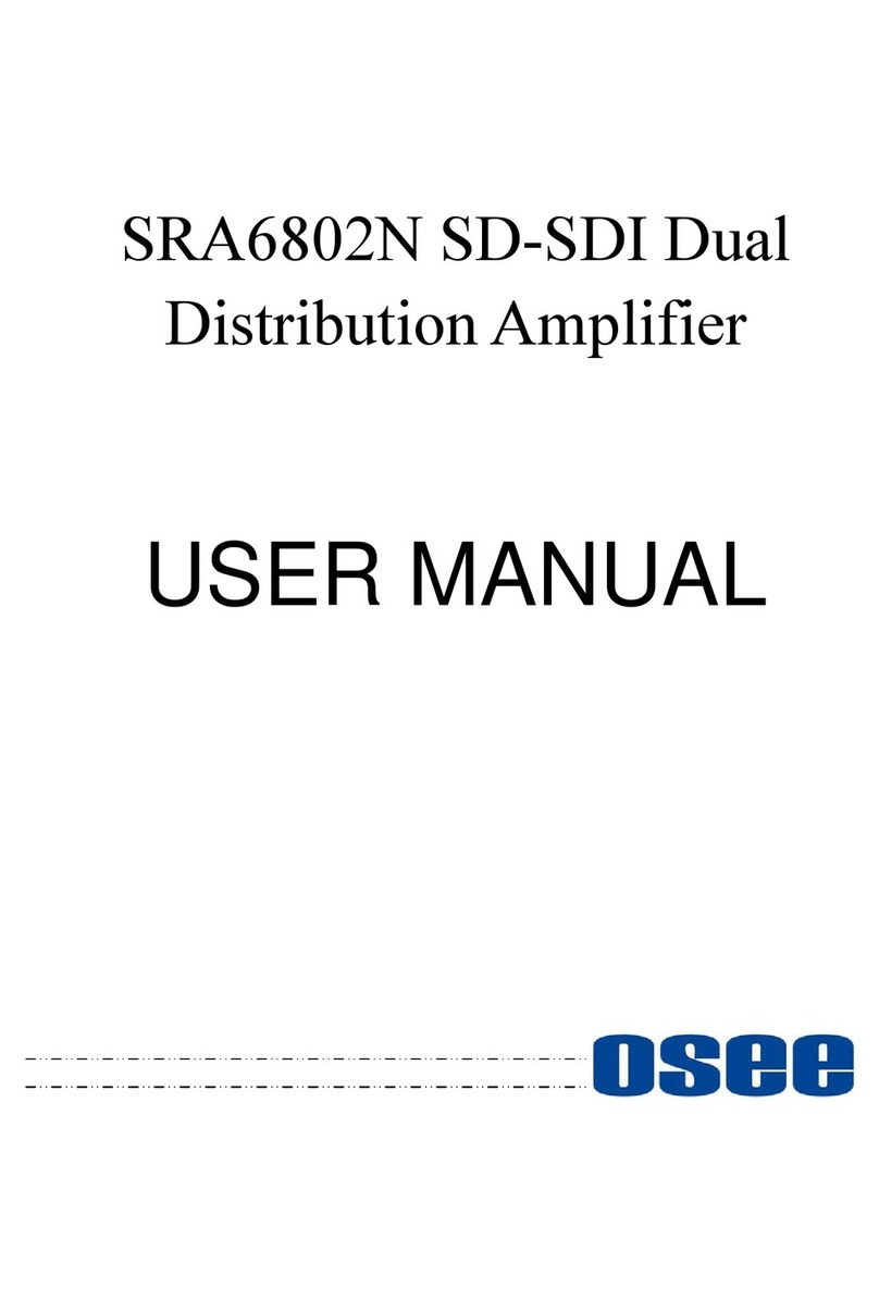 OSEE SRA6802N User manual
