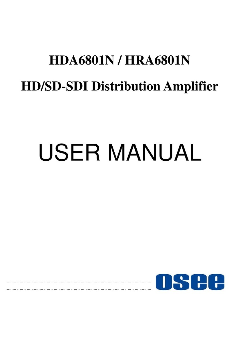 OSEE HDA6801N User manual