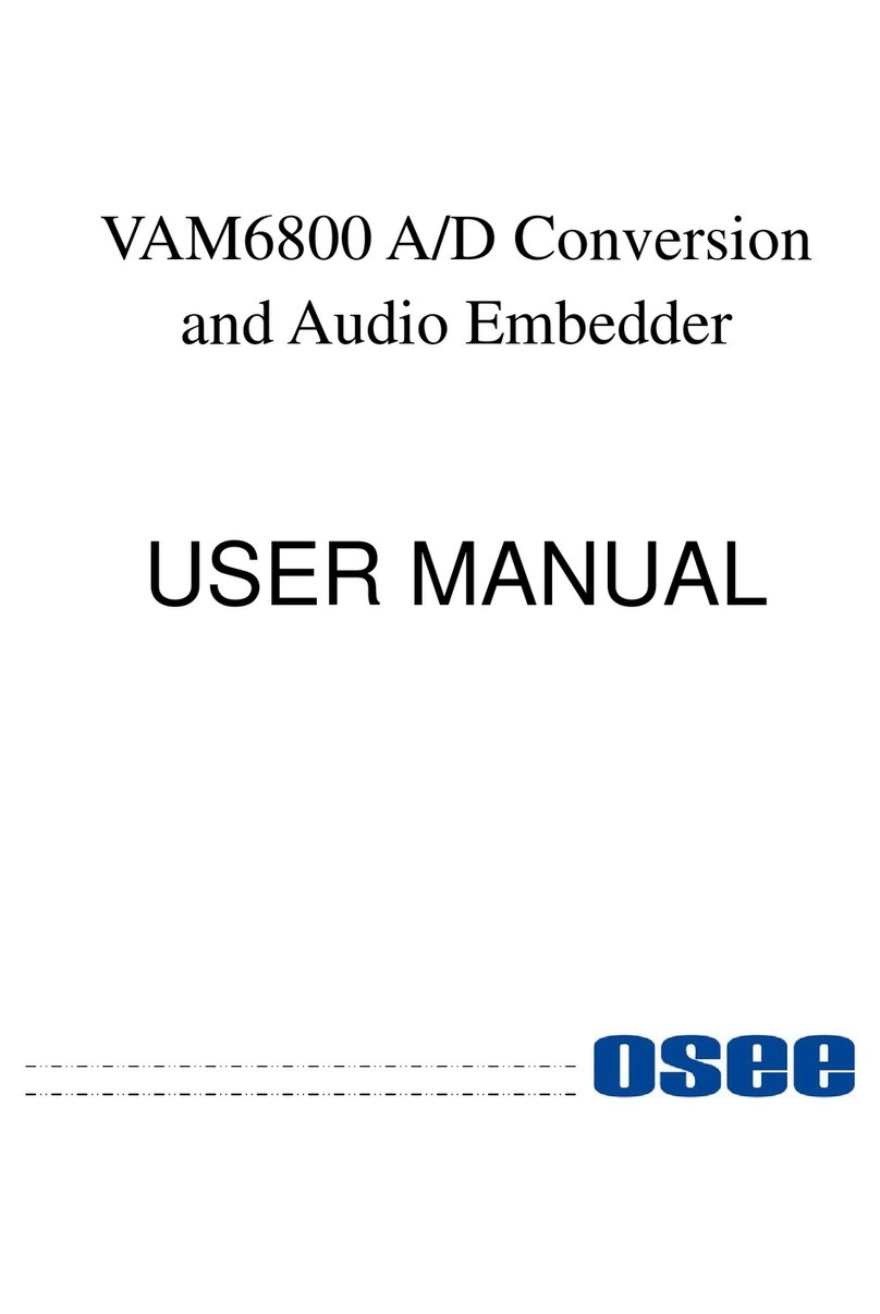 OSEE VAM6800 user manual