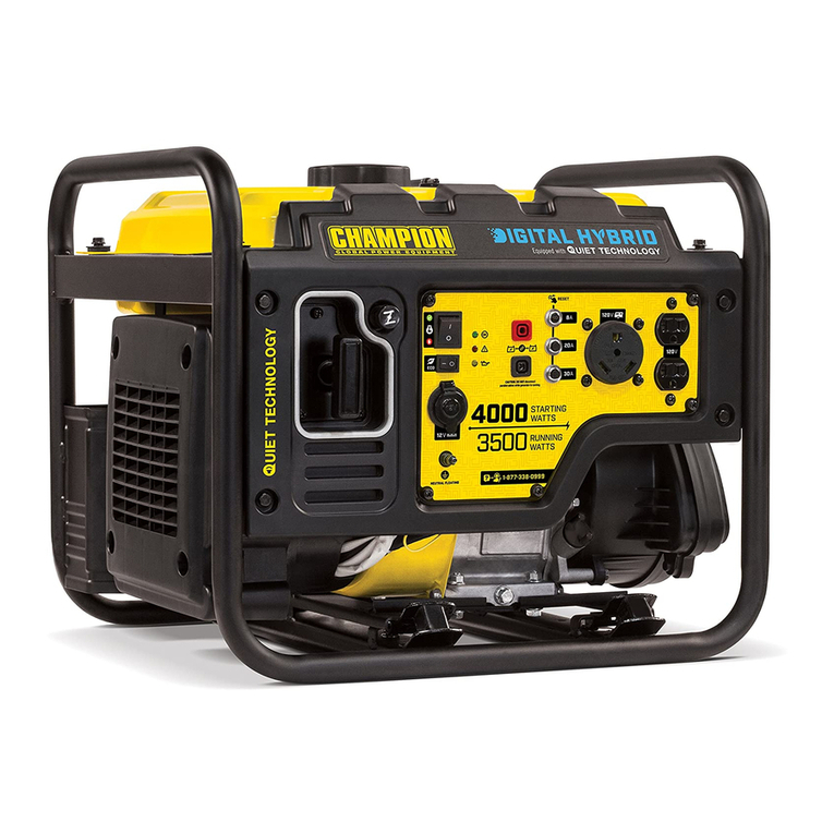 Champion 4000 Starting watts / 3500 Running watts User manual