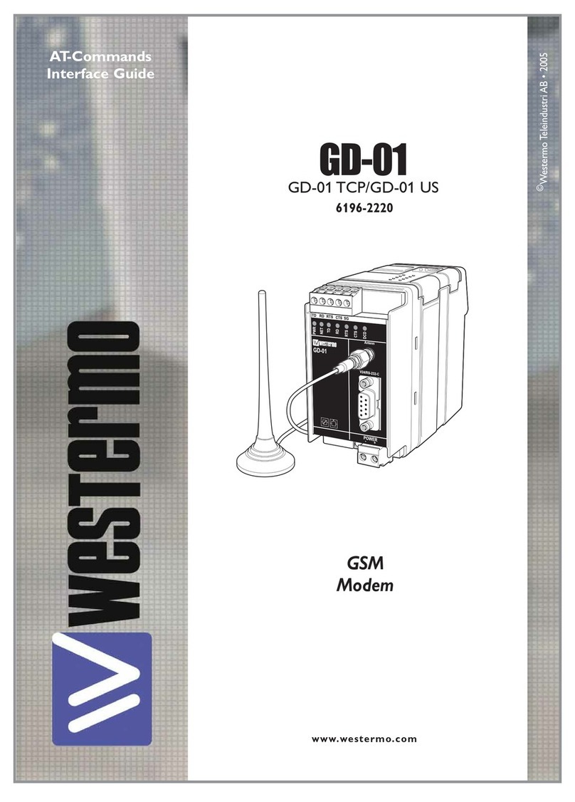 Westermo GD-01 US Interface guide