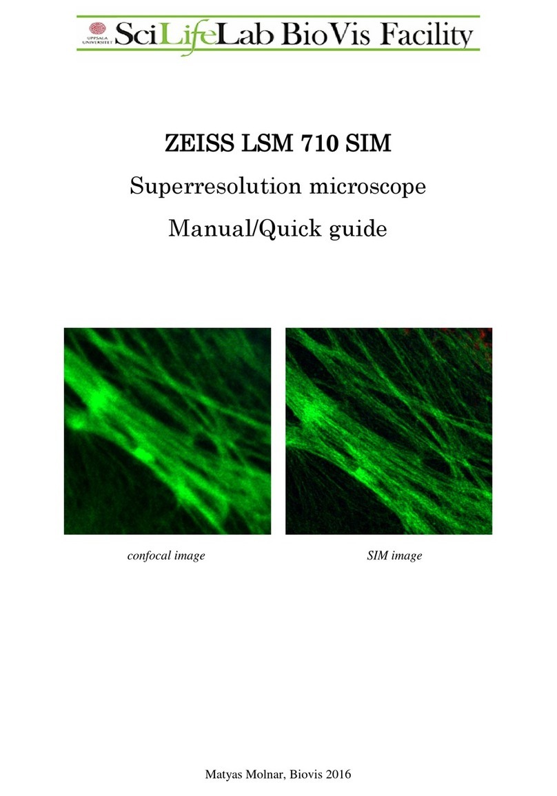 Zeiss LSM 710 SIM Manual/quick guide