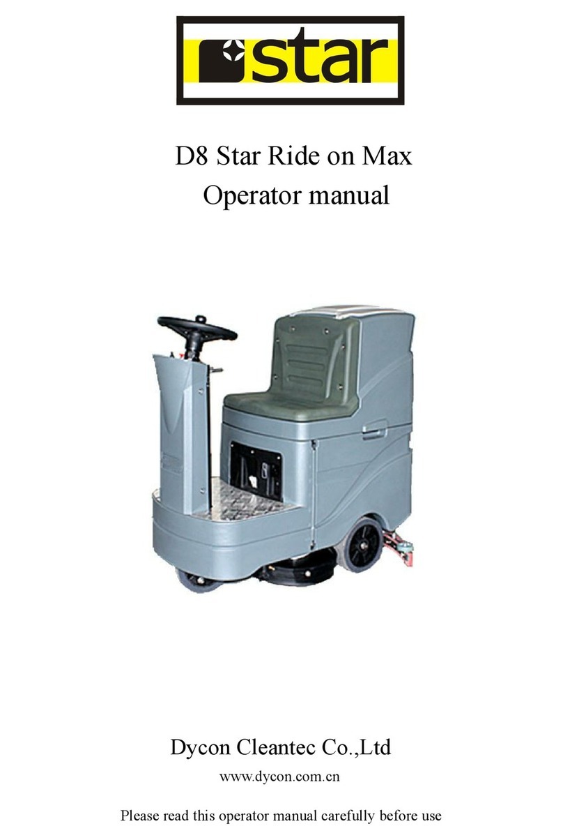 DYCON CLEANTEC D8 Star Ride on Max Operator's manual