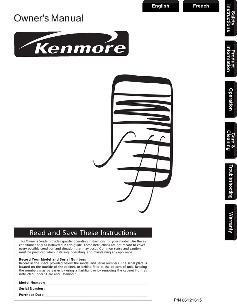 Kenmore 66121615 User manual