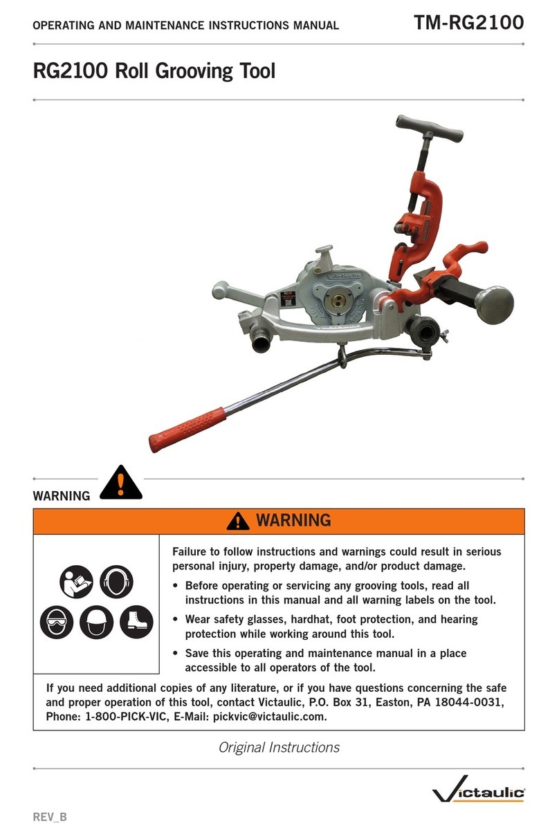 Victaulic RG2100 Operating and maintenance instructions