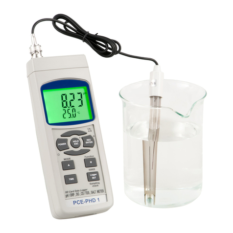 PCE Instruments PCE-PHD 1 User manual