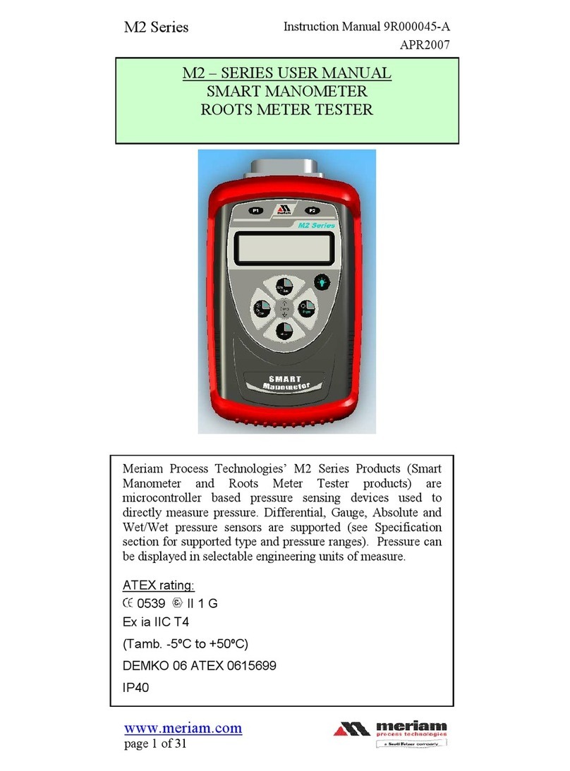 Meriam Instrument M2 Series user manual