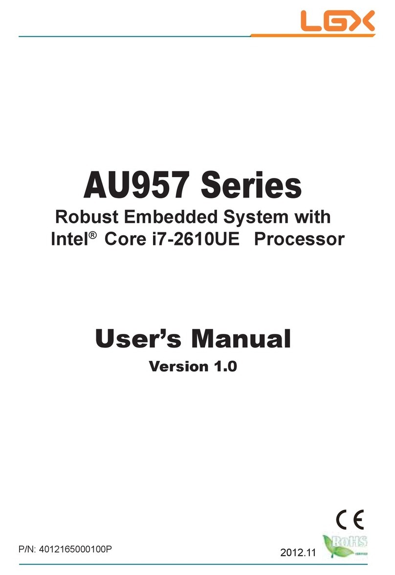 LGX AU957 SERIES User manual