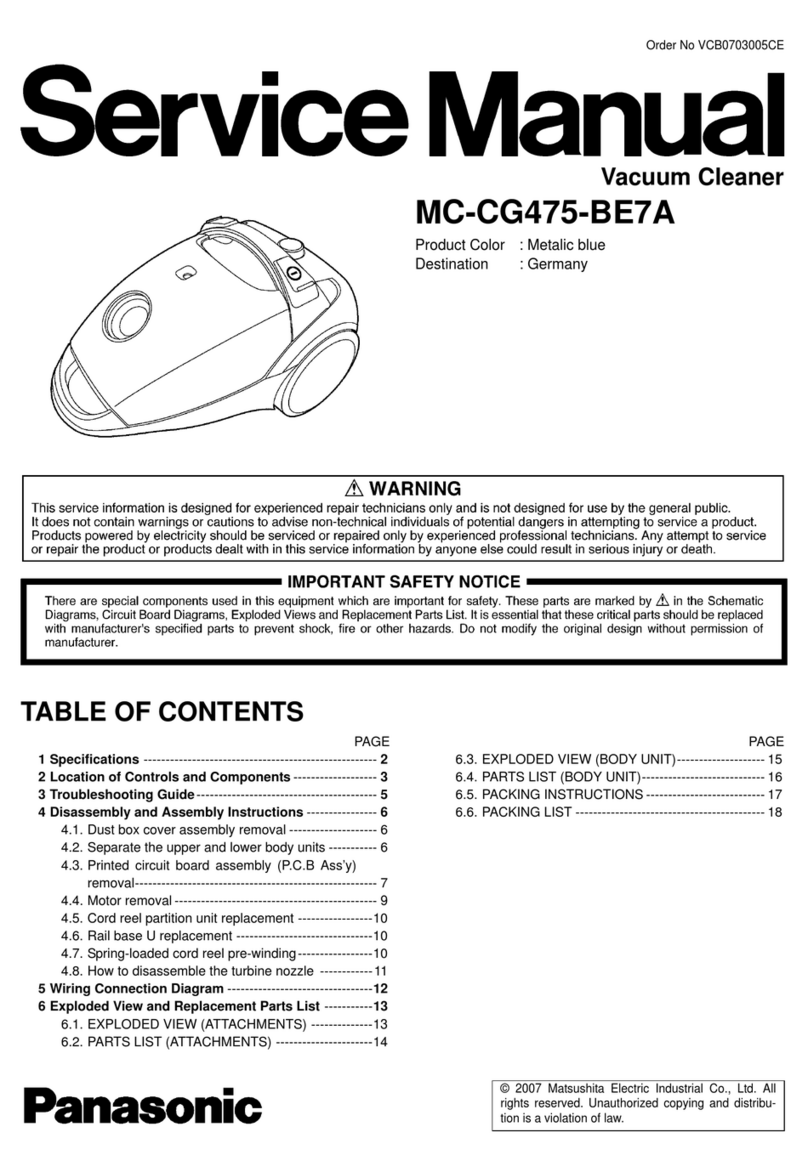 Panasonic MC-CG475-BE7A User manual