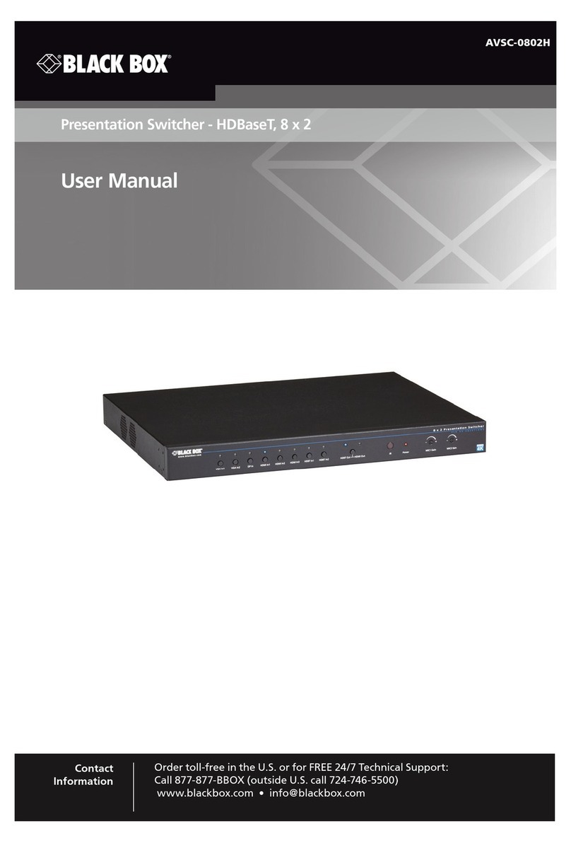 Black Box AVSC-0802H user manual