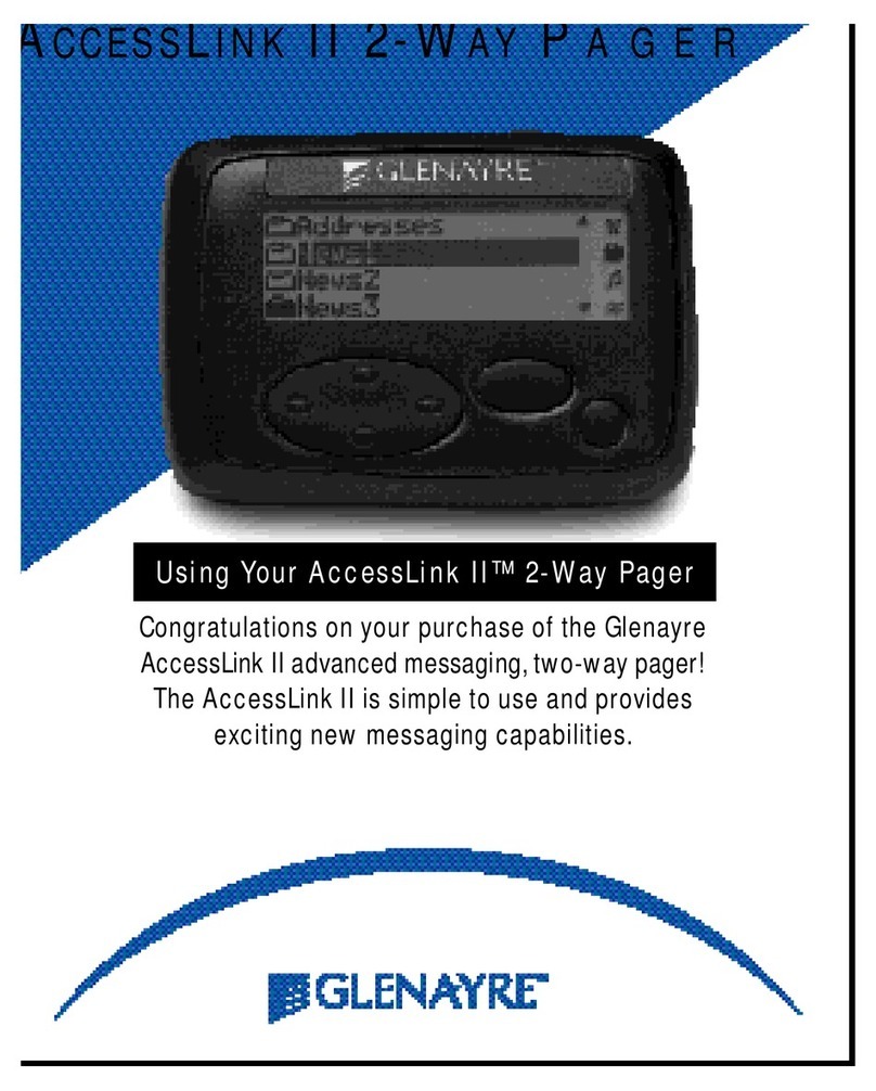 Glenayre AccessLink II Installation and operating instructions