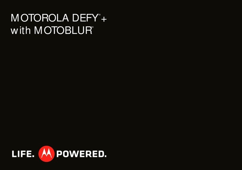 Motorola DEFY+ with MOTOBLUR User manual