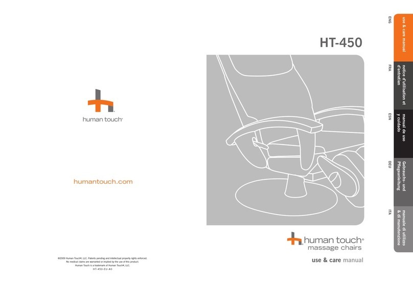 Human Touch HT-450 Use & care manual
