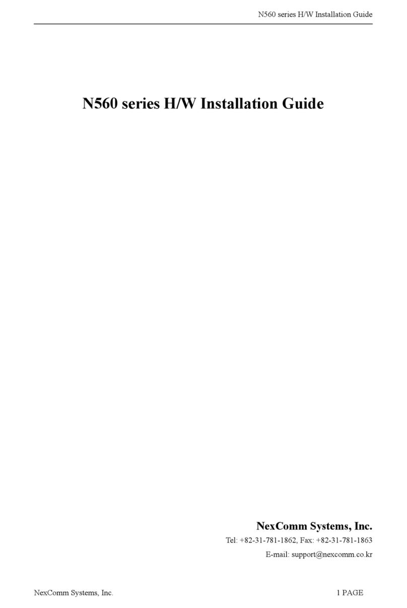 NexComm Systems N560 series H/W installation guide