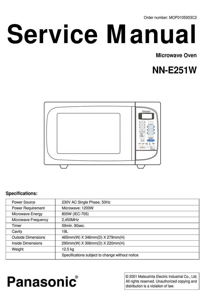 Panasonic NN-E251W User manual Panasonic NN-E251W User manual