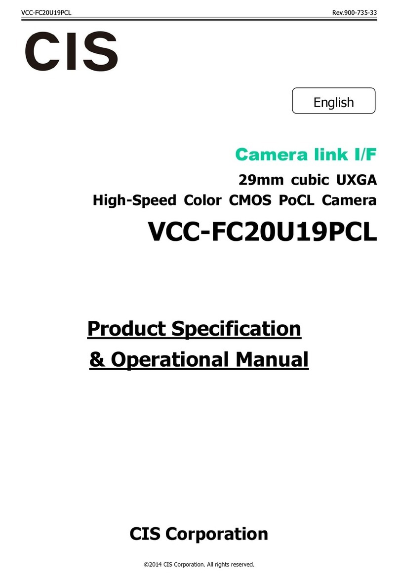 CIS VCC-FC20U19PCL Quick start guide
