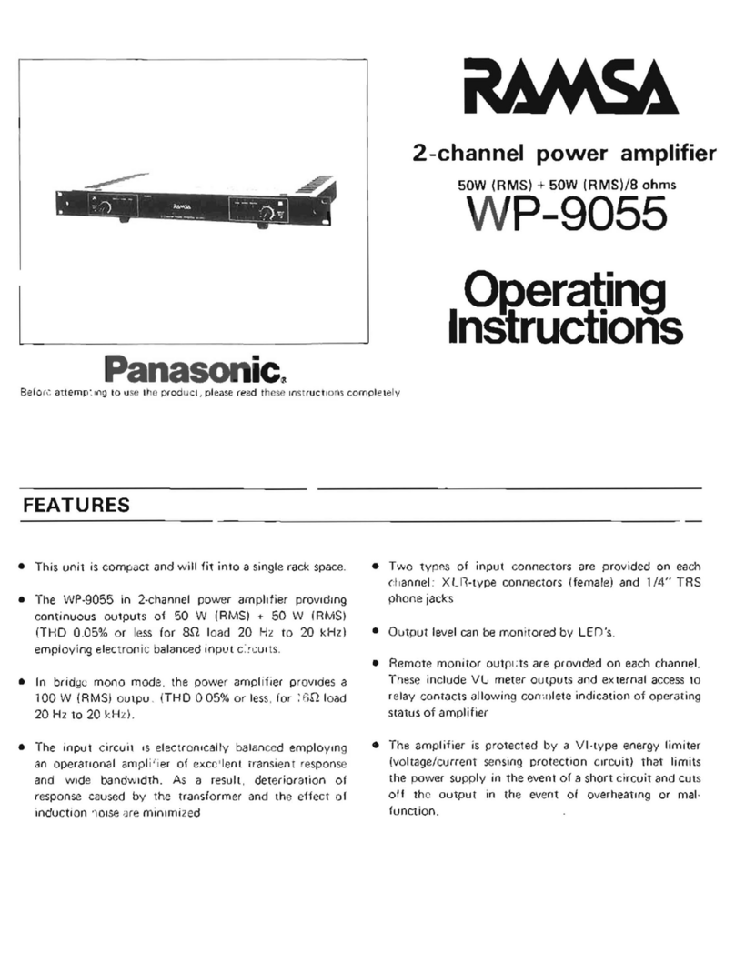 Panasonic RAMSA WP-9055 User manual