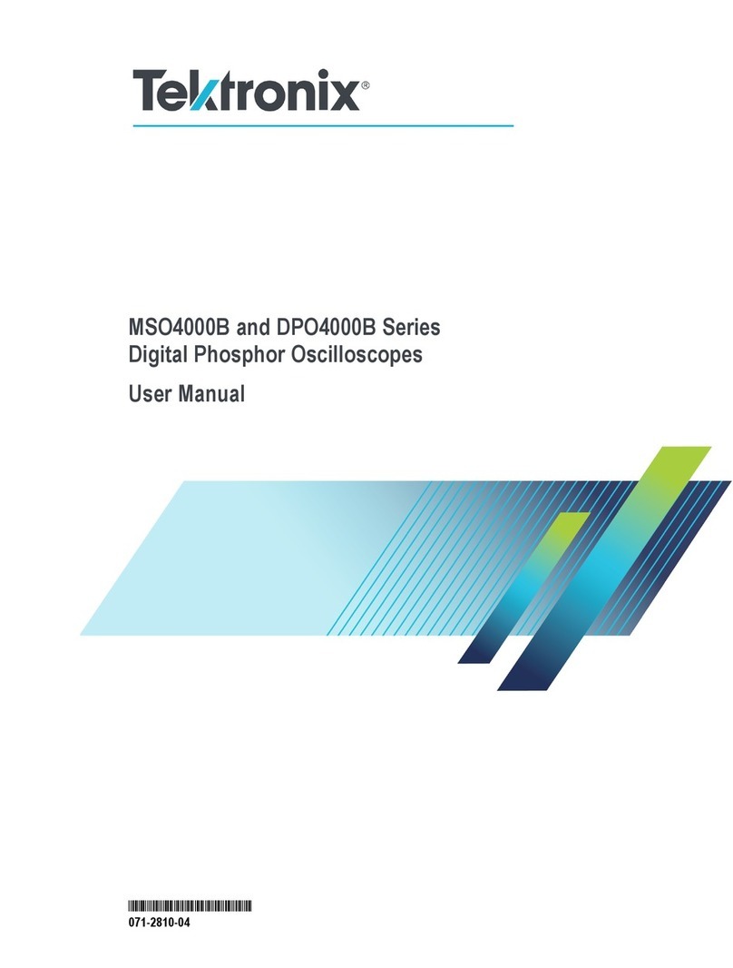 Tektronix MSO4000B Series User manual Tektronix MSO4000B Series User manual