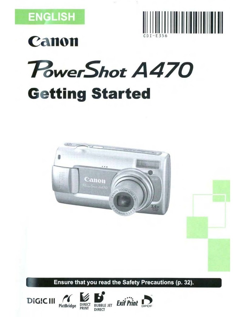 Canon PowerShot A470 User manual