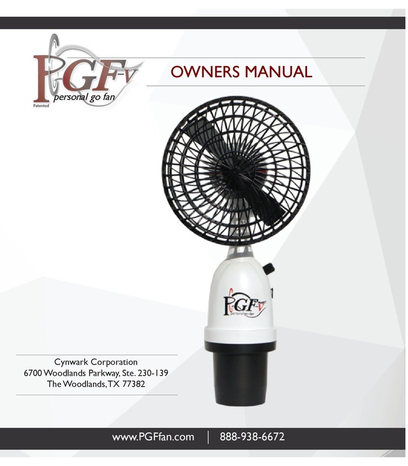 PGF GO FAN-V owner's manual
