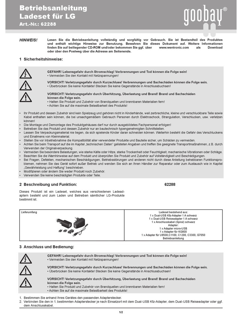 Goobay 62288 User manual