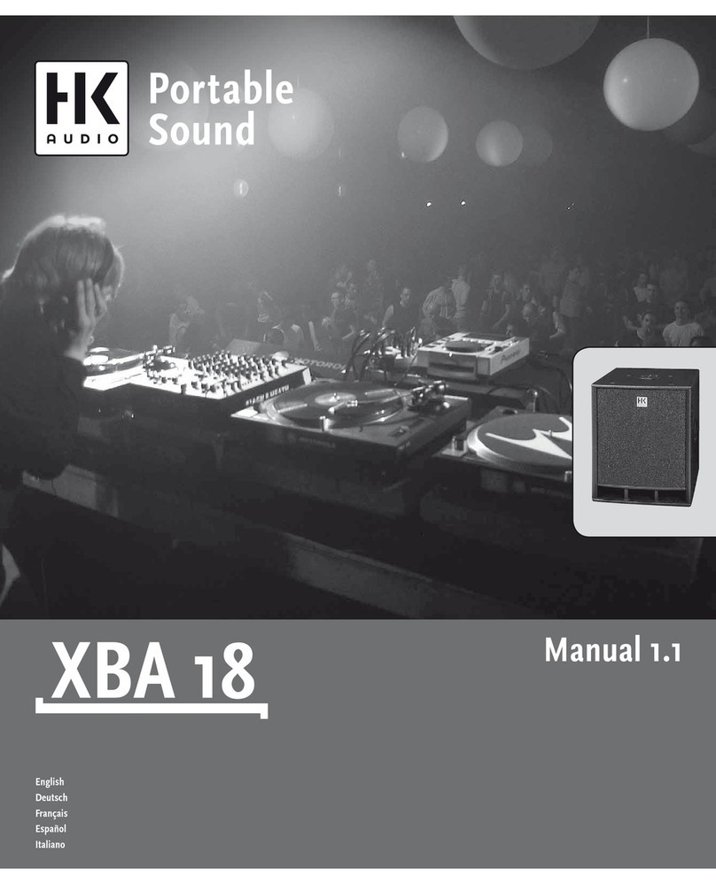 HK Audio XBA 18 manual