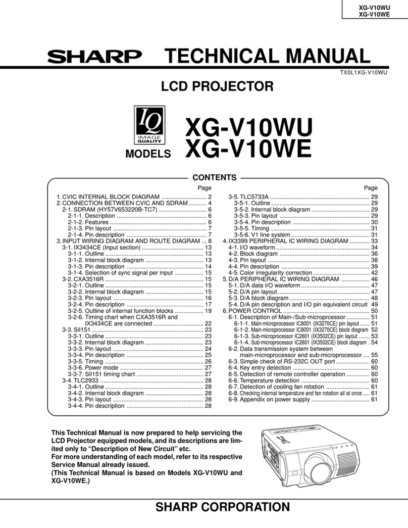 Sharp XG-V10WU User manual