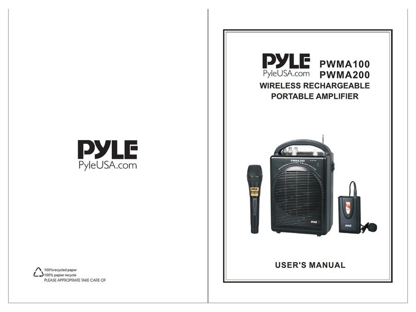 Pyle PWMA200 User manual