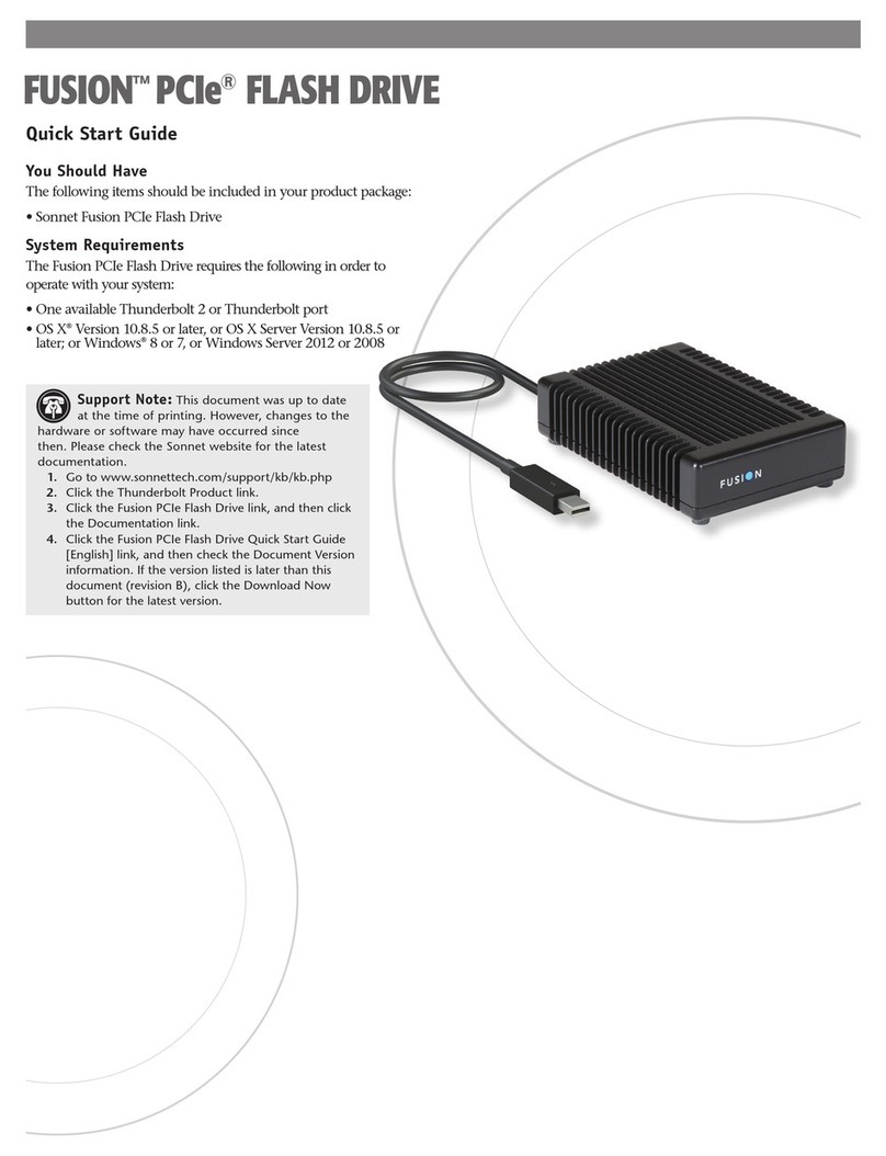 Sonnettech Fusion quick start guide