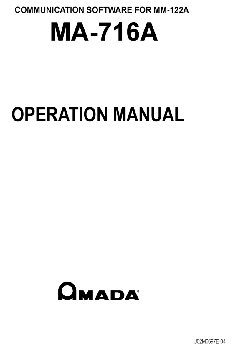 Amada MM-122A User manual