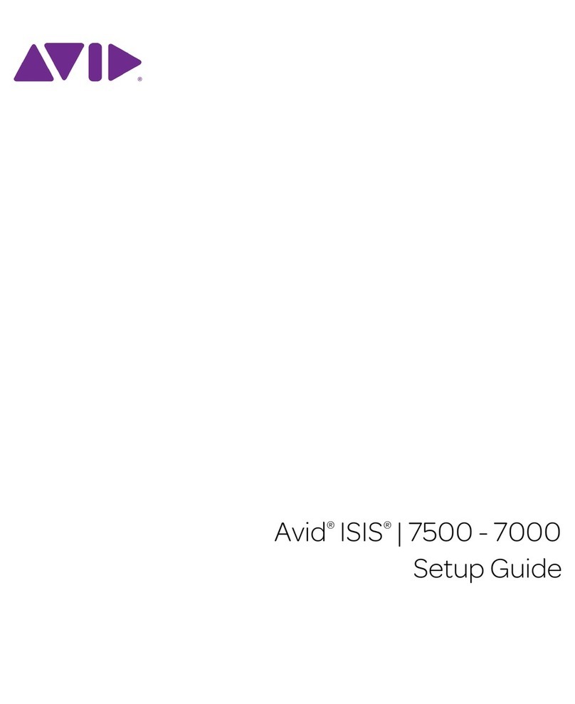 Avid Technology Isis 7500 Setup guide