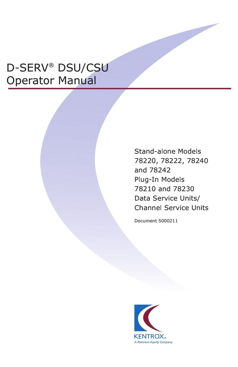 ADC Kentrox 78220 Operator's manual