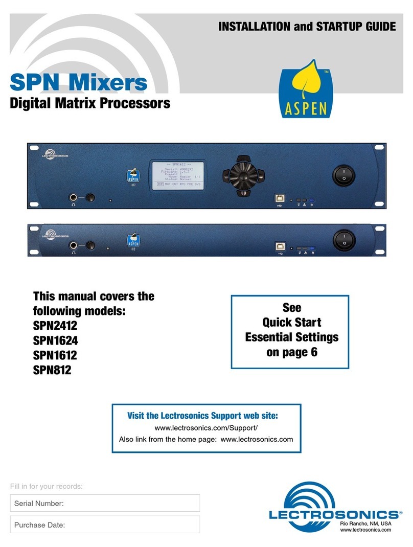 Lectrosonics SPN2412 Installation and startup guide