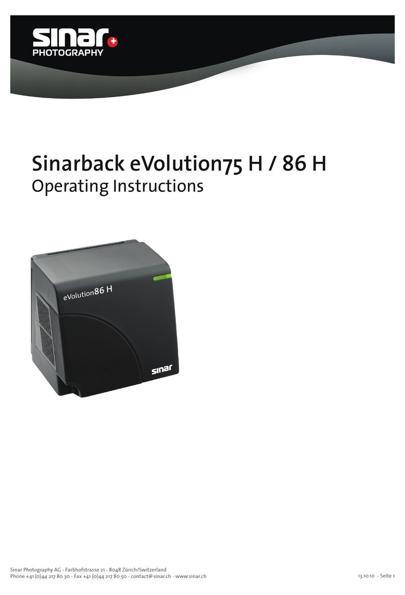 Sinar eVolution75 H User manual