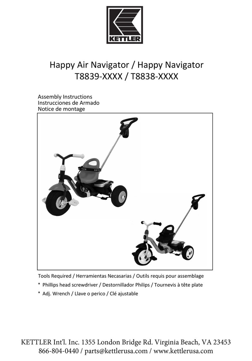 Kettler Happy Air Navigator Assembly instructions