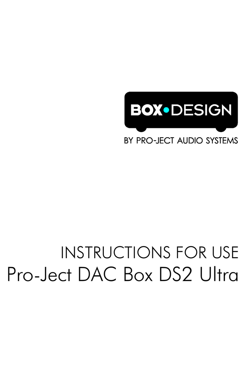 Pro-Ject Audio Systems DAC Box DS2 ultra Instructions for use
