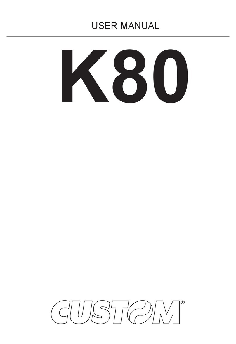 Custom Audio Electronics K-80 User manual