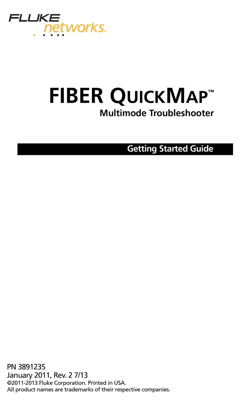 Fluke FIBER QUICKMAP Getting started guide Fluke FIBER QUICKMAP Getting started guide
