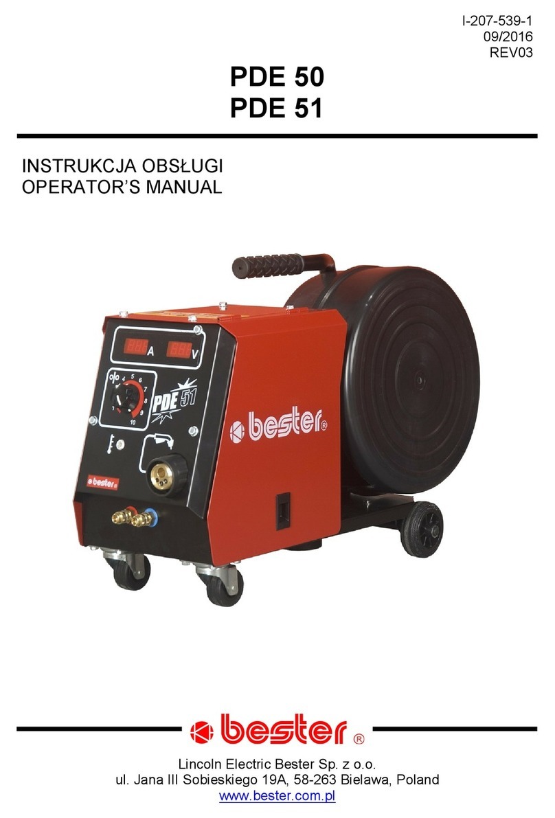 bester PDE 50 Operator's manual