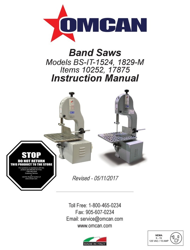 Omcan BS-IT-1524 instruction manual