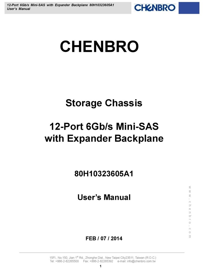 Chenbro 80H10323605A1 user manual