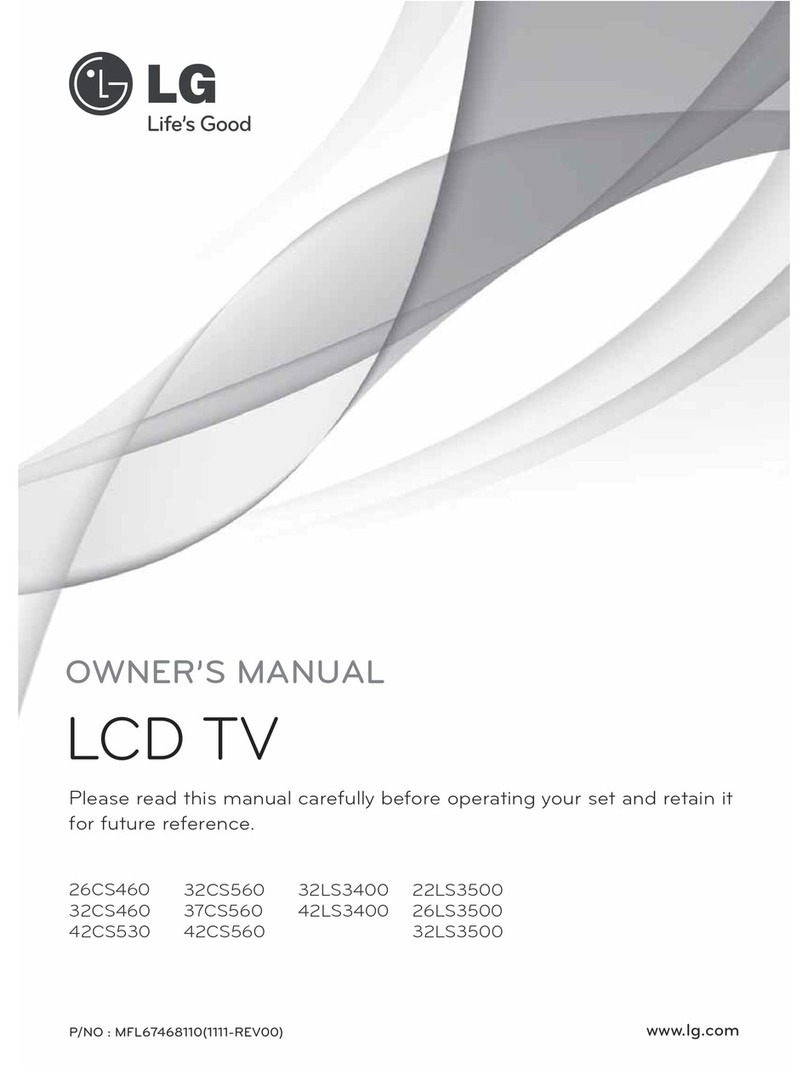 LG 26CS460 User manual