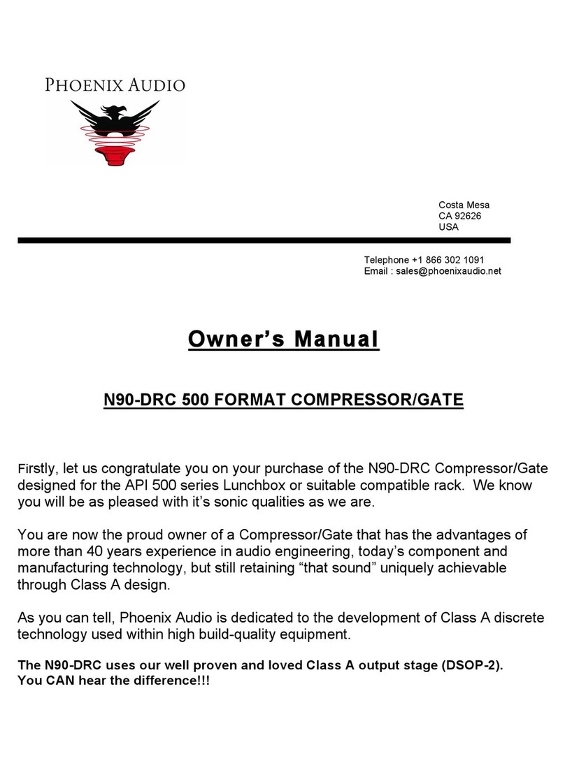 Phoenix Audio N90-DRC 500 owner's manual
