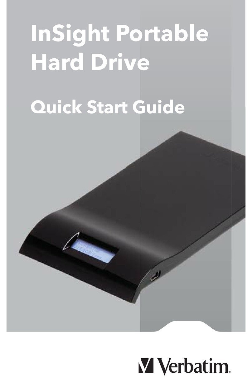 Verbatim INSIGHT PORTABLE HARD DRIVE quick start guide