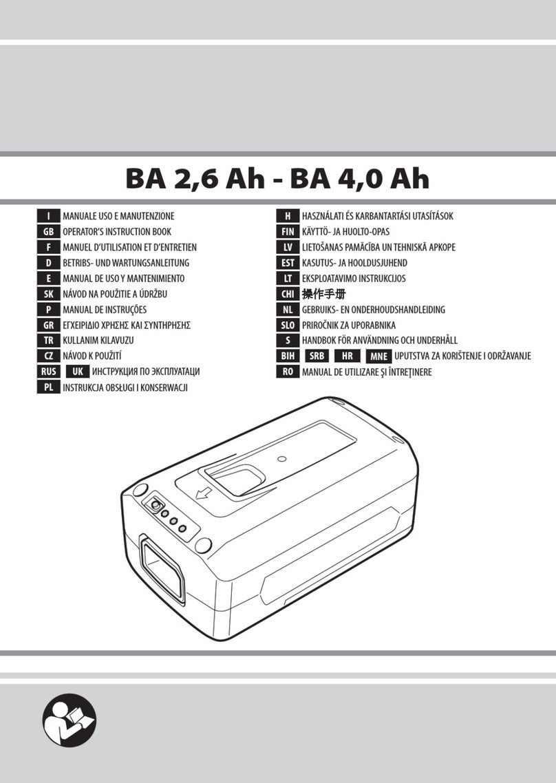 Oleo-Mac ba 2,6 ah Operators instruction book Oleo-Mac ba 2,6 ah Operators instruction book