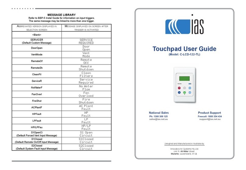 IAS C-LCD-122-TL User manual