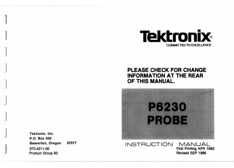 Tektronix P6230 instruction manual