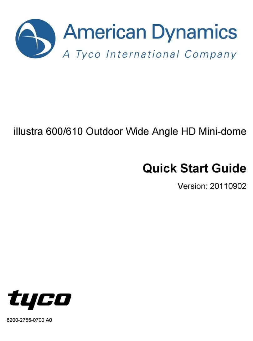 American Dynamics illustra 600 User manual American Dynamics illustra 600 User manual