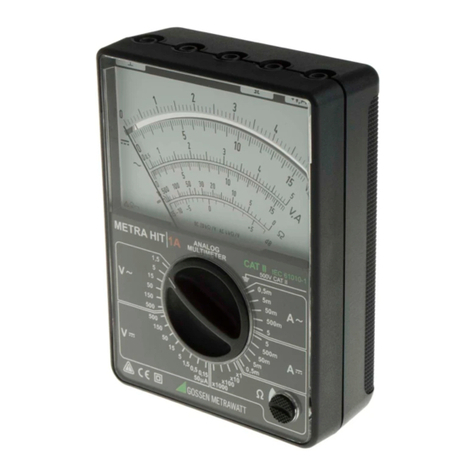 Gossen MetraWatt METRA HIT 1A User manual